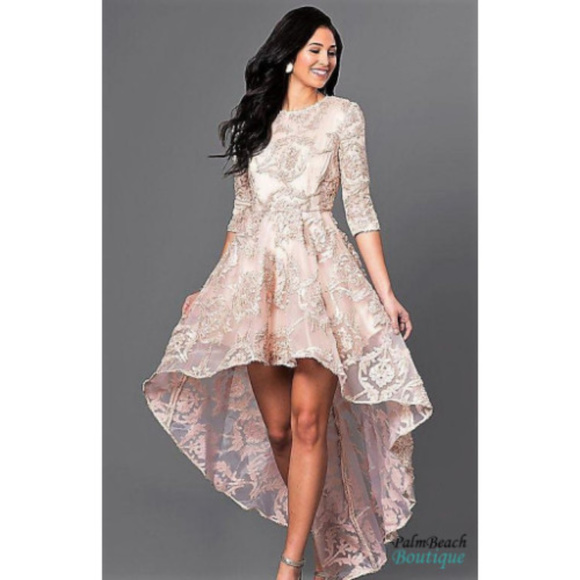 Palm Beach Boutique Dresses & Skirts - HIGH-LOW LACE PARTY DRESS